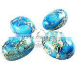18x25mm Oval Blue Imperial Jasper Cabochon Beads,gemstone Pendant Cabochon Stone Beads Set for Earrings,rings,necklace 4120023 thumbnail-3