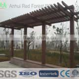 bamboo plastic composite landscape pergola