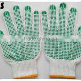 BSSAFETY China Supplier Poly Cotton Knitted Pvc Dotted Safety Gloves, Cheap Work Gloves thumbnail-2