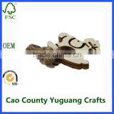 Laser Cut Decorative Handmade Wooden Christmas Crafts Wholesale thumbnail-2