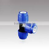 Pp/pe Compression Fittings Equal Tee for PE Pipe