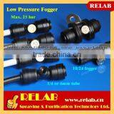 1/4 Plastic Push In Type Slip Lock Connector and Low Pressure Brass Fogger