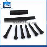 Yueton Pack of 2 Sets Black and White Plastic Bridge Pins & Saddle & Nut Replacement Parts for Acoustic Guitar thumbnail-3