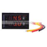 DC 4.5-30V 10A Red LED Dual Panel Digital Voltage Current Meter
