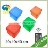 Rechargeable Rgb Led Cube Stool Bar Stool Bar Chairs Illuminated Furniture thumbnail-3