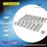Sun Shading Solid Corrugated Polycarbonate Sheet (Ti-Lite Metallic Silver) thumbnail-3