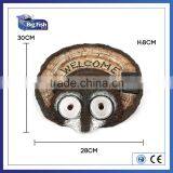 Solar Powered Polyresin Animal Barn Grandapa Owl Shaped House Light thumbnail-2