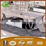 C387 2015 Hot Sale Marble Corner Table High Gloss Coffee Table thumbnail-1