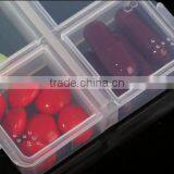 Cy275 Mini Portable Rectangle Empty Braille 6 Cells Healthy Pill Medicine Drug Transparent Storage Case Box thumbnail-5