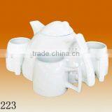 China Factory Wholesale Custom Design Ceramic Porcelain 5pcs Tea Sets thumbnail-2