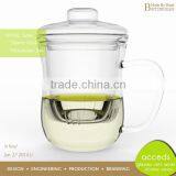 Odd-Shaped Artistic Handcrafted High Quality Double Glass Tea Pot thumbnail-4
