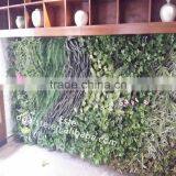 Artificial Green Wall Fake Grass for Indoor Decoration Plastic Plant Fire Residence thumbnail-3