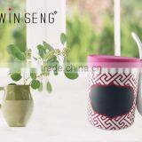 Coffee Ceramic Airtight Storage Canister With Handle thumbnail-2