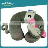 Toprank Cute Plush Monkey Pig Cat Design Memory Foam Travel Pillow Adult Animal U Shaped Travel Neck Pillow thumbnail-2