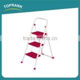 Household 3 Steps Folding Iron Ladder With Powder Coated thumbnail-2
