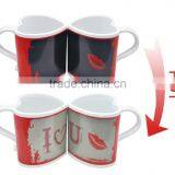 Valentine's Day 11oz Ceramic Magic Mug Hot Water Color Changing Mug for Couples thumbnail-1