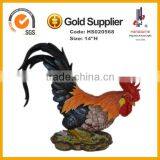14''H Vivid Resin Standing Cock. Polyresin Rooster Crafts thumbnail-1