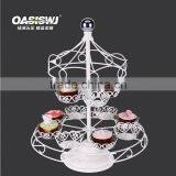 Whirligig Stainless Steel Cup Cake Stand, Carousel Metal Cake Stand thumbnail-1