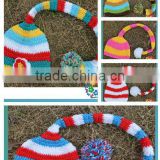 Crochet Hat Wholesale Jesters cap have 5 design Crochet Baby Cap