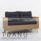 Brandenton Wicker Single Bench - Vietnam Wicker Furniture - Poly Rattan Outdoor Furniture thumbnail-1