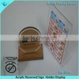 Acrylic No Smoking Sign Holder thumbnail-4