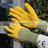 NMSAFETY 13 Gauge Foam Latex 3/4 Coated Green Nylon and Nappy Acrylic Liner Warm Winter Gloves thumbnail-1