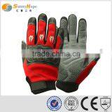 Microfiber Gloves Red Sport Gloves for Motorbike thumbnail-1