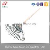 High Quality 22 Tines Plastic Coated A3 Steel Garden Handle Rake thumbnail-2