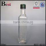 Best Selling Clear Dark Green 100ml Glass Olive Oil Bottle Aluminum Cap Cooking Oil Wholesale thumbnail-2
