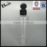 2017 Hot New Producosmetic Packaging Beard Oil Essentialoil Flat Shoulder Cosmetic Toner 250ml Flip Top Cap Clear Plastic Bottle thumbnail-2