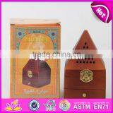 2017 Wholesale Pyramid Design Wooden Incense Tower Burner for Sale W02A258-S thumbnail-1