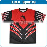 stripes stars digital printed red softball jerseys wholesale