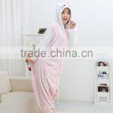 Flannel Cartoon Adult Animal Jumpsuit Animal Pajamas Jumpsuit Kitty Design thumbnail-3