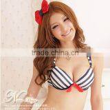 Unique Stripes Design Panties Bra Set Hot Selling thumbnail-3