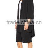 Hip Hop Style 1/2 Sleeve Open Front Men Lesiure Coat Jacket thumbnail-2