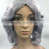 MGOO Stock Human Hair Short Bob Lace Front Wig Water Wave Short Women Wig For Middle Age thumbnail-3