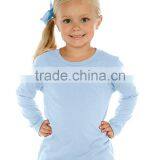 100% Cotton Pink t Shirts 120gsm Wholesale Toddlers Crew Neck Long Sleeve Tshirt Kids Clothing OEM thumbnail-3