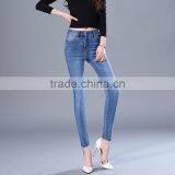 Zm40638b Hot Sale Pencil Pants Distressed Women Jeans Leggings High Waisted Trousers thumbnail-1