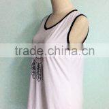 2017 Women Sleeveless Dress Slim Fit OEM Service 100% Cotton Bulk Clothing thumbnail-5
