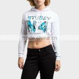 Ladies Sexy Hoodies Solid Color Long Sleeve Hoodies thumbnail-1