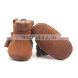 Fancy Handmade Genuine Leather Baby Winter Boots thumbnail-3