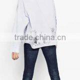 Runwaylover EY2387B Ladies 2017 Long Sleeve Label Printed Blouse thumbnail-2