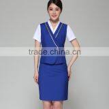 Juqian High Fashion Class Summer Aerial Work Clothes Air Hostess Uniform/sexy Airline Stewardess Costume thumbnail-3