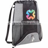 Corona Deluxe Drawstring Backpack - Features Open Main Compartment That Includes Shoulder Straps Which Also Cinch the Bag Shut thumbnail-6