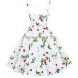 Walson Cherry Rockabilly Hepburn Pinup Business Swing Dress thumbnail-2