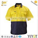 SHORT SLEEVE 2 TONE COOL LIGHTWEIGHT DRILL SHORT thumbnail-1