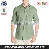 Men's Cane Bay Roll Up Sleeve Linen Cotton Button Down Casual Shirt thumbnail-4