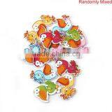 Wood Sewing Buttons Scrapbooking 2 Holes Duck At Random thumbnail-3