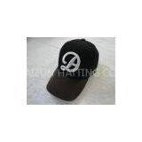 Black Custom Embroidered Baseball Caps For Kids, 100% Cotton Men Sports Ball Caps With 6 Panels thumbnail-1