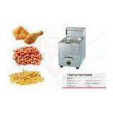 Outdoor Gas Countertop Deep Fryer Commercial For Easy Clean , 5.5 KW